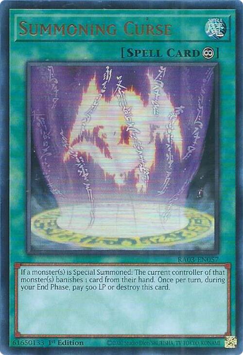 Summoning Curse (UR) [RA03-EN057] Ultra Rare | Odin's Place