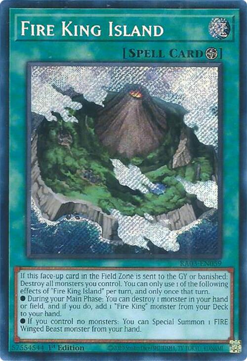 Fire King Island (Secret Rare) [RA03-EN059] Secret Rare | Odin's Place