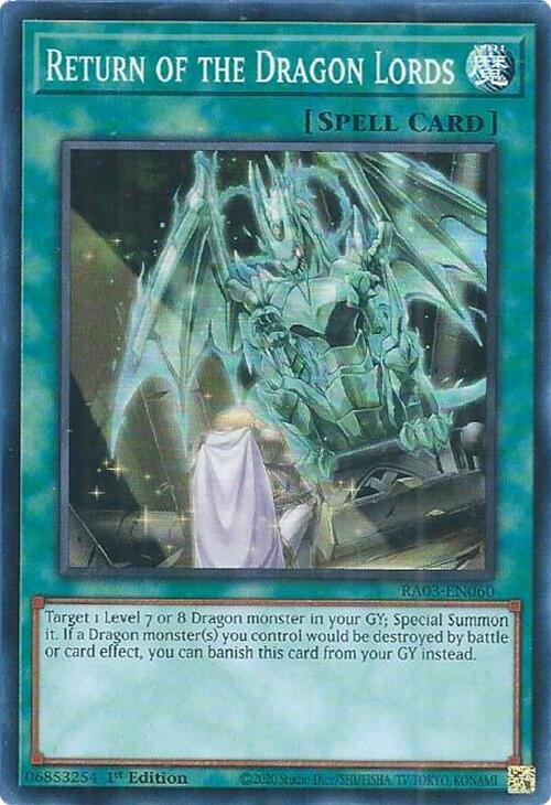 Return of the Dragon Lords [RA03-EN060] Super Rare | Odin's Place