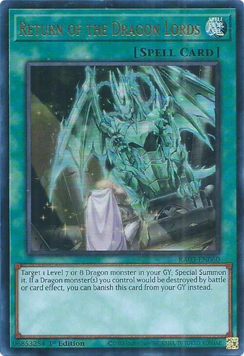 Return of the Dragon Lords (UR) [RA03-EN060] Ultra Rare | Odin's Place