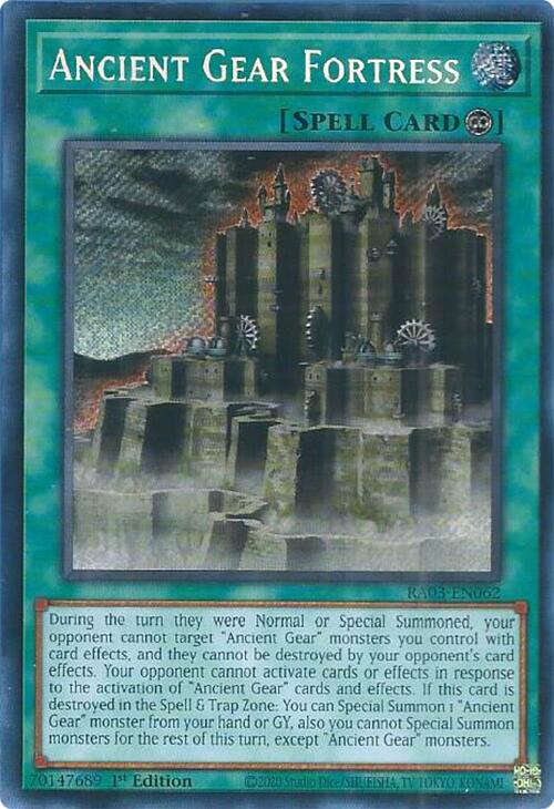 Ancient Gear Fortress (Secret Rare) [RA03-EN062] Secret Rare | Odin's Place