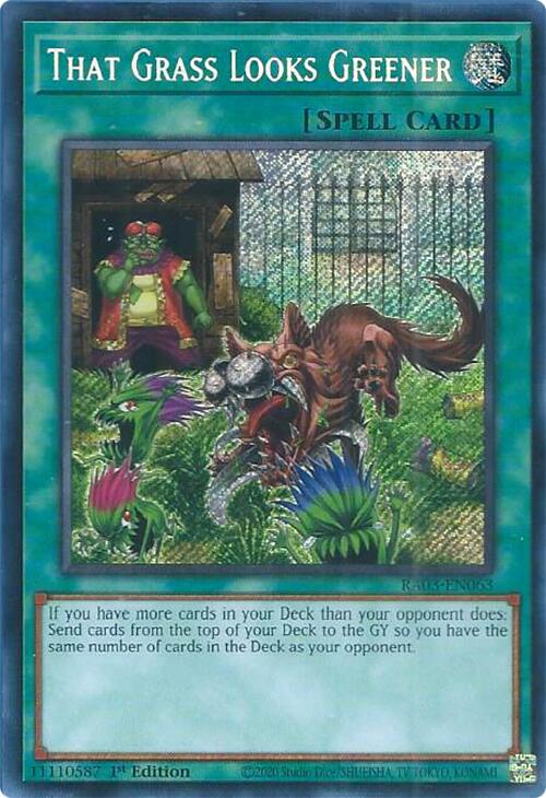 That Grass Looks Greener (Secret Rare) [RA03-EN063] Secret Rare | Odin's Place