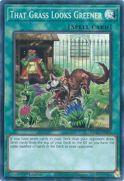 That Grass Looks Greener [RA03-EN063] Super Rare | Odin's Place