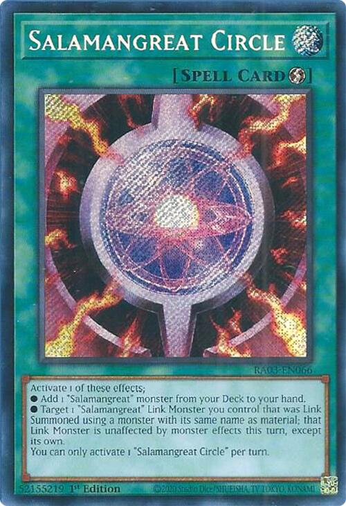 Salamangreat Circle (Secret Rare) [RA03-EN066] Secret Rare | Odin's Place