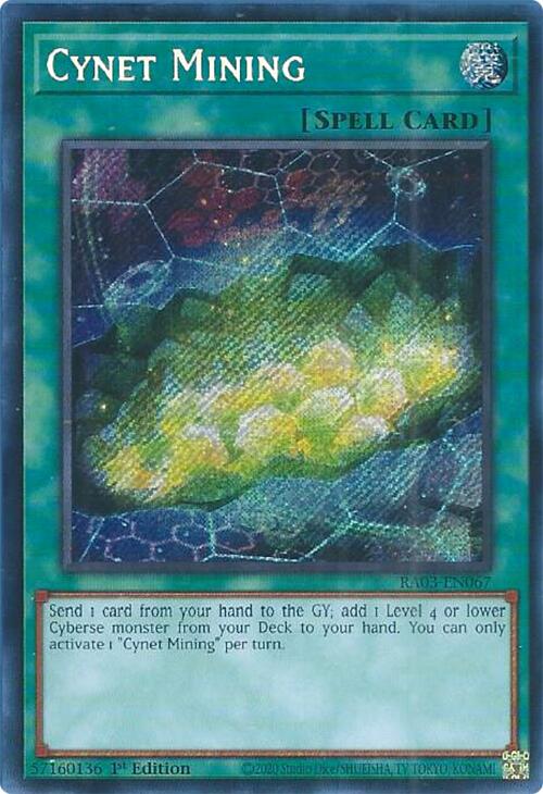 Cynet Mining (Secret Rare) [RA03-EN067] Secret Rare | Odin's Place