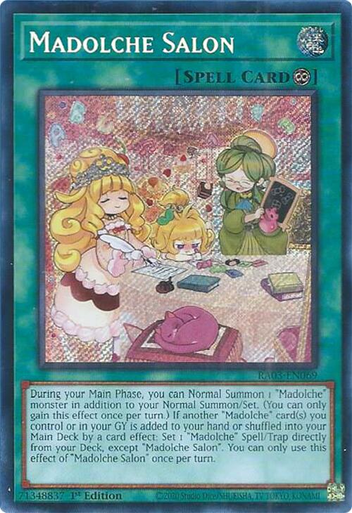 Madolche Salon (Secret Rare) [RA03-EN069] Secret Rare | Odin's Place