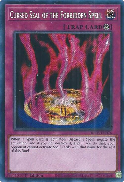 Cursed Seal of the Forbidden Spell (Secret Rare) [RA03-EN076] Secret Rare | Odin's Place