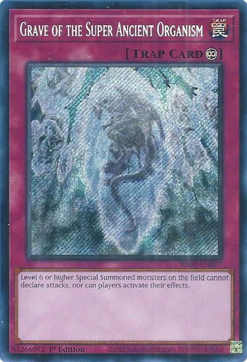 Grave of the Super Ancient Organism (Secret Rare) [RA03-EN077] Secret Rare | Odin's Place
