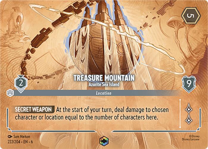 Treasure Mountain - Azurite Sea Island (Enchanted) (222/204) [Azurite Sea] | Odin's Place