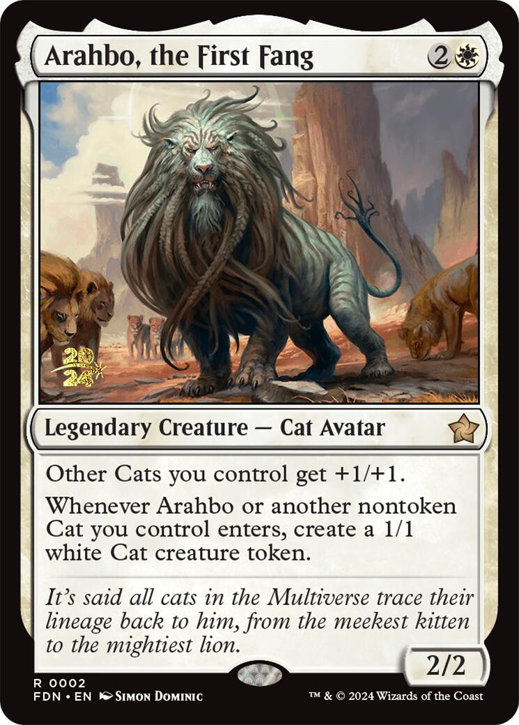 Arahbo, the First Fang [Foundations Prerelease Promos] | Odin's Place
