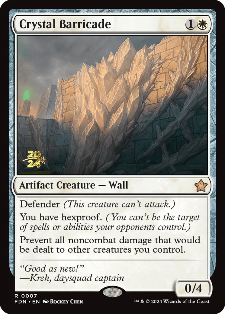 Crystal Barricade [Foundations Prerelease Promos] | Odin's Place
