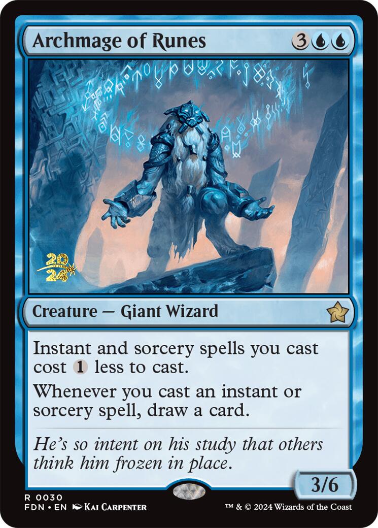 Archmage of Runes [Foundations Prerelease Promos] | Odin's Place