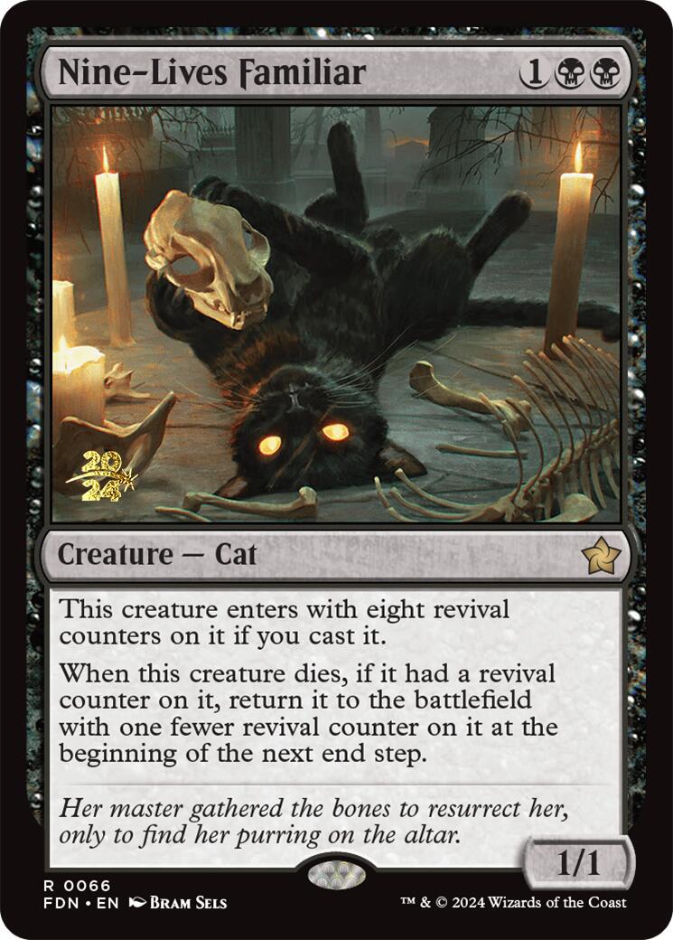 Nine-Lives Familiar [Foundations Prerelease Promos] | Odin's Place