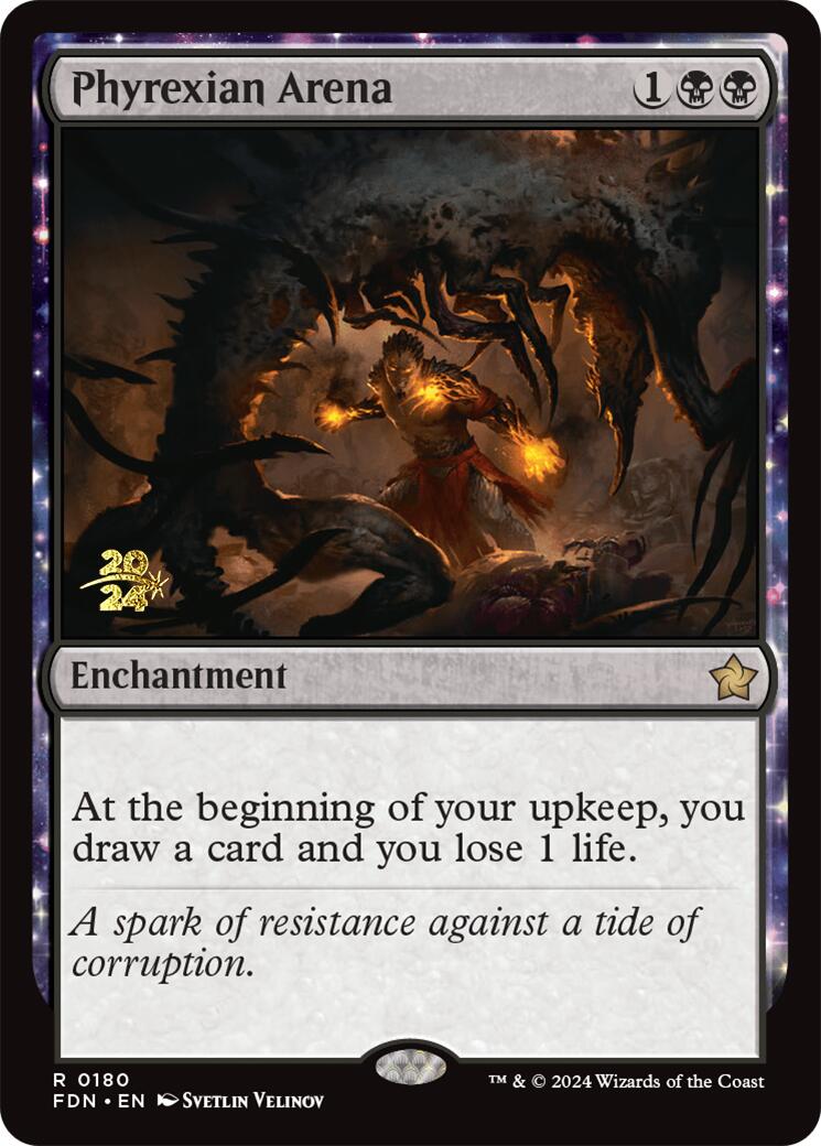 Phyrexian Arena [Foundations Prerelease Promos] | Odin's Place