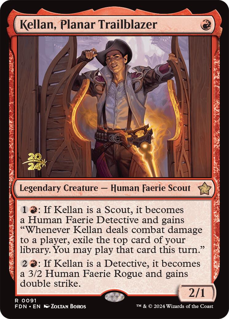 Kellan, Planar Trailblazer [Foundations Prerelease Promos] | Odin's Place