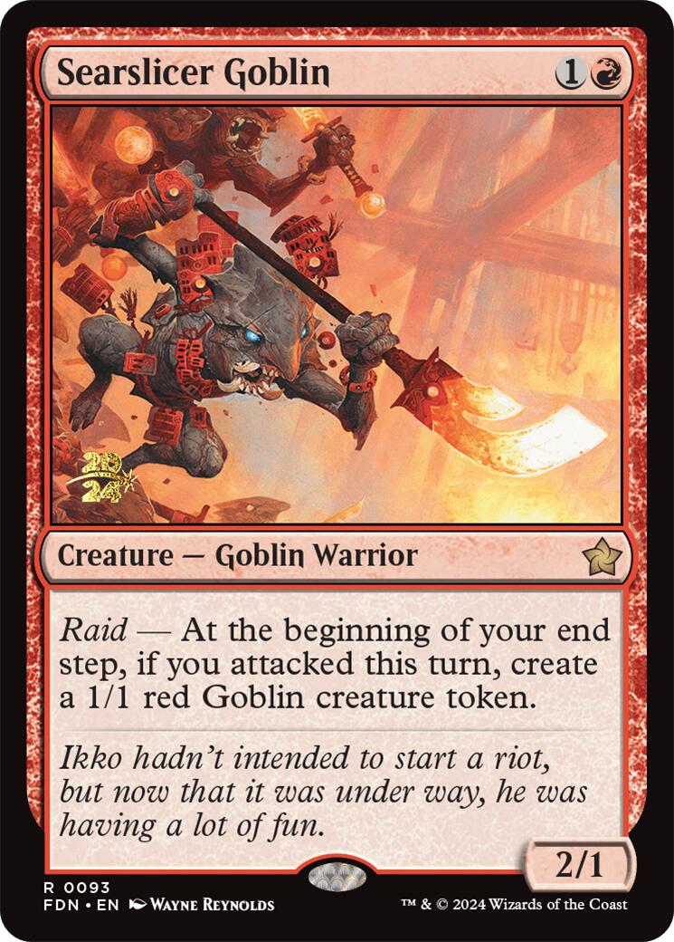 Searslicer Goblin [Foundations Prerelease Promos] | Odin's Place