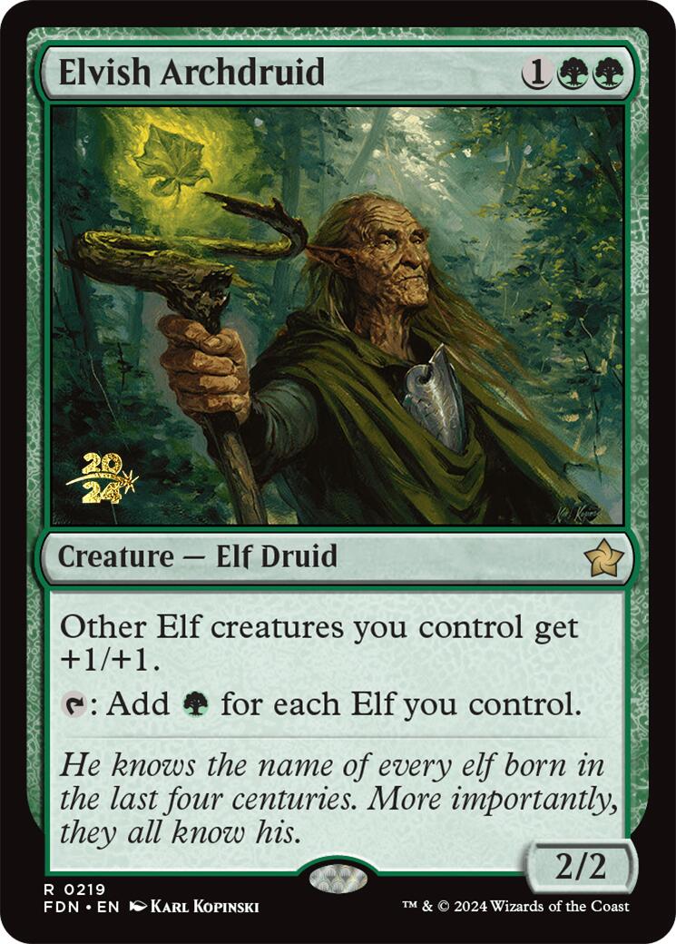 Elvish Archdruid [Foundations Prerelease Promos] | Odin's Place