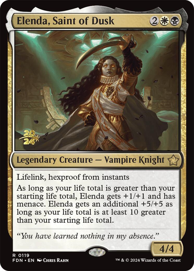 Elenda, Saint of Dusk [Foundations Prerelease Promos] | Odin's Place