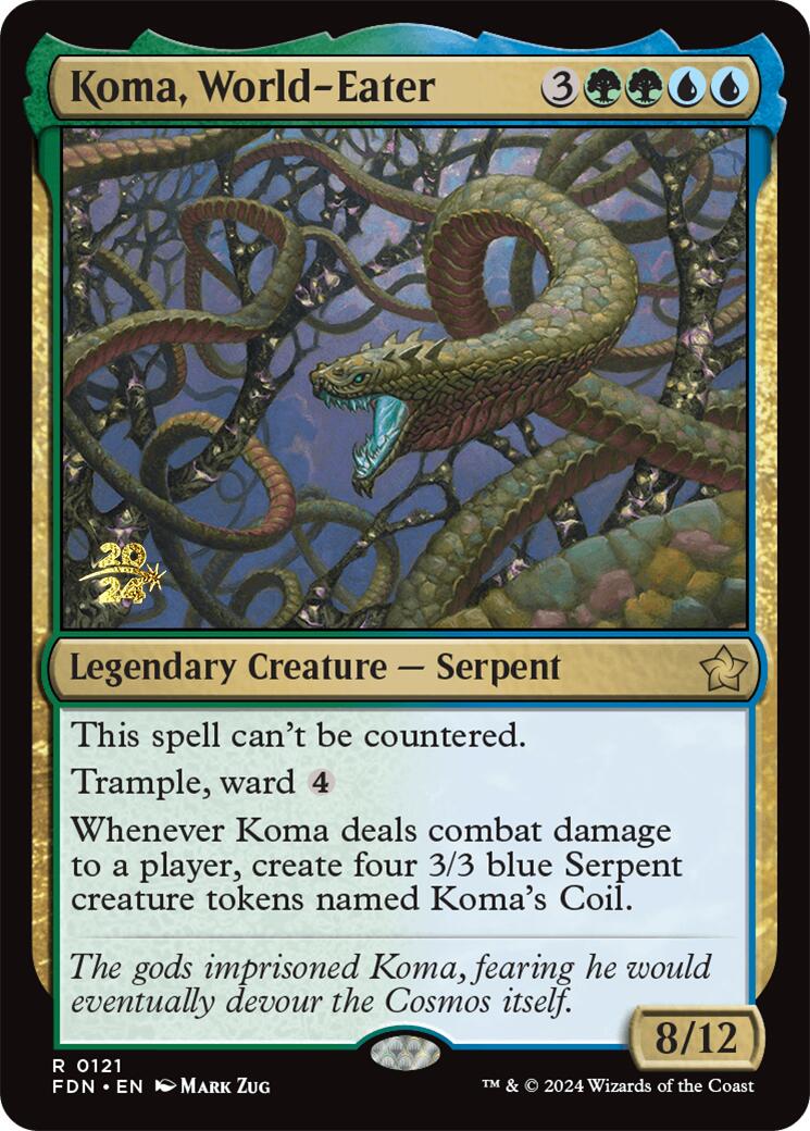 Koma, World-Eater [Foundations Prerelease Promos] | Odin's Place