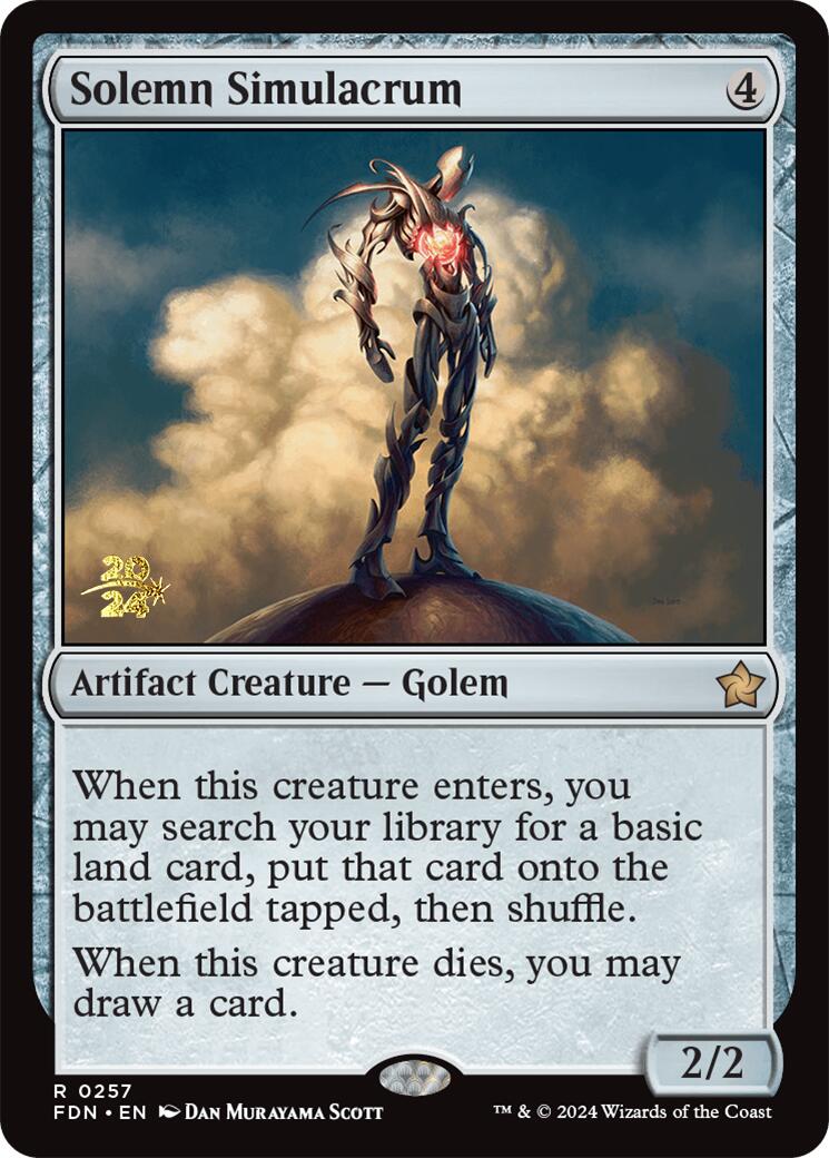 Solemn Simulacrum [Foundations Prerelease Promos] | Odin's Place