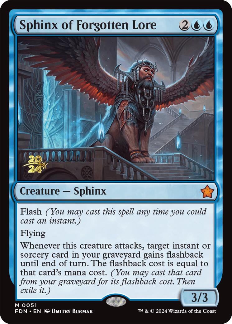 Sphinx of Forgotten Lore [Foundations Prerelease Promos] | Odin's Place