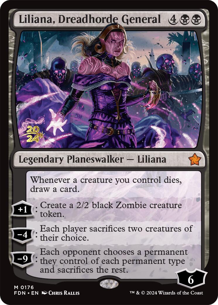 Liliana, Dreadhorde General [Foundations Prerelease Promos] | Odin's Place