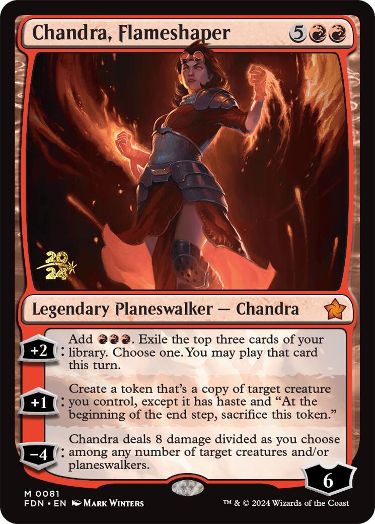 Chandra, Flameshaper [Foundations Prerelease Promos] | Odin's Place