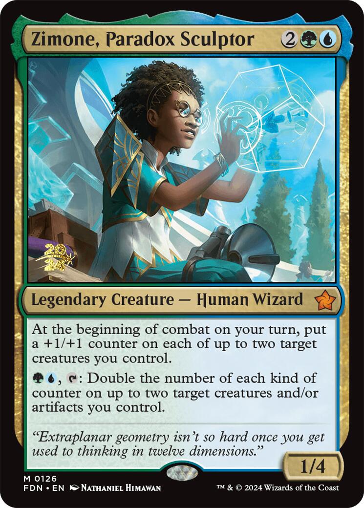 Zimone, Paradox Sculptor [Foundations Prerelease Promos] | Odin's Place