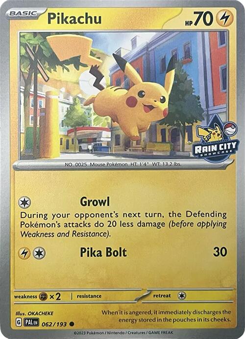 Pikachu (062/193) (Rain City Showcase) [Miscellaneous Cards] | Odin's Place