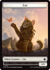Spirit // Cat (0001) Doubled-Sided Token [Foundations Tokens] | Odin's Place
