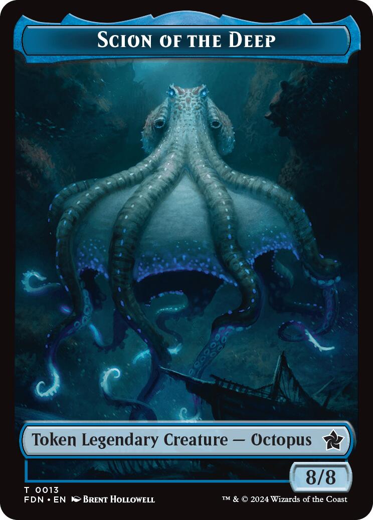 Scion of the Deep // Koma's Coil Doubled-Sided Token [Foundations Tokens] | Odin's Place