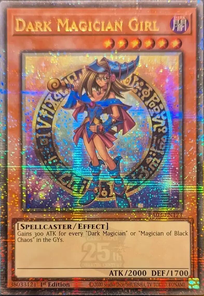 Dark Magician Girl (Quarter Century Secret Rare) (B) [RA03-EN123] Quarter Century Secret Rare | Odin's Place