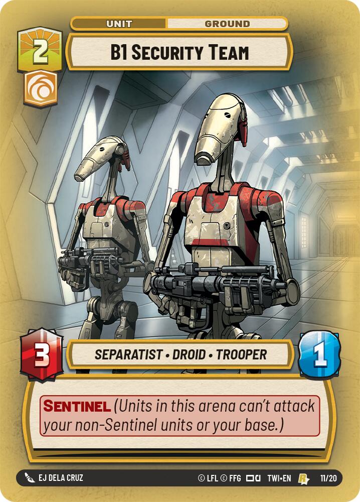 B1 Security Team (11/20) (11/20) [Twilight of the Republic: Weekly Play] | Odin's Place