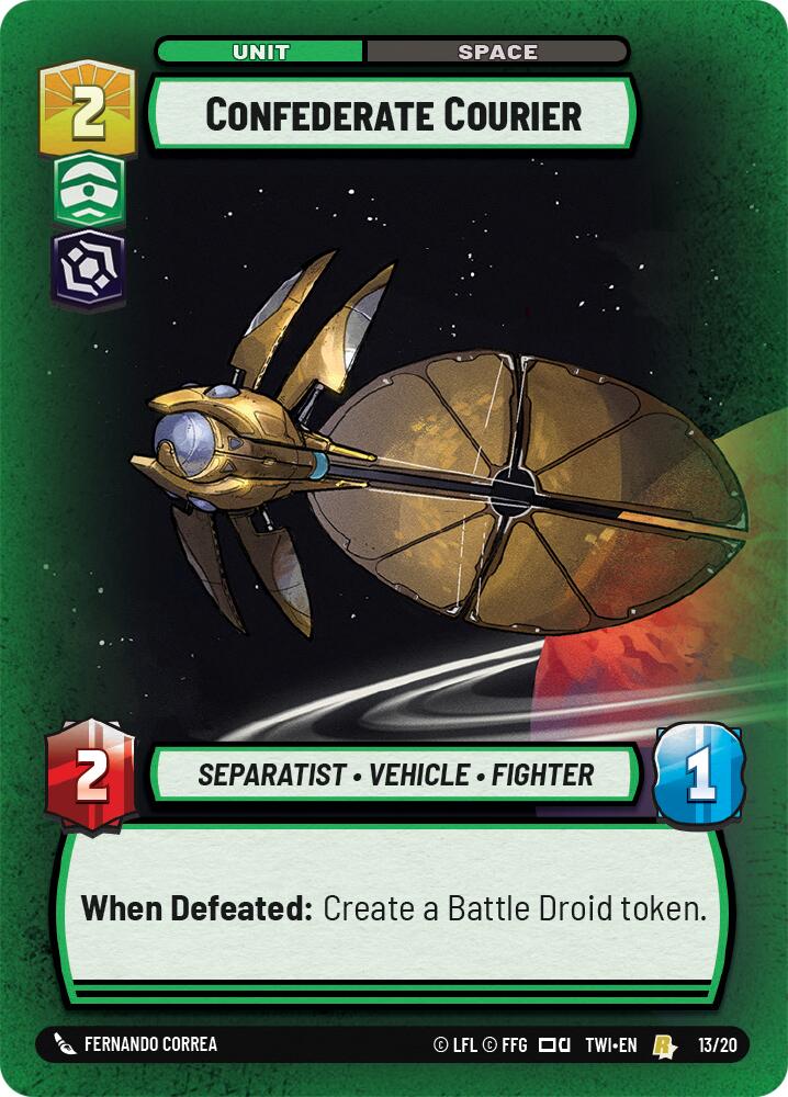 Confederate Courier (13/20) (13/20) [Twilight of the Republic: Weekly Play] | Odin's Place