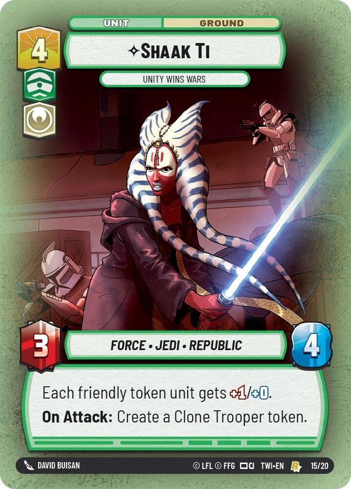 Shaak Ti - Unity Wins Wars (15/20) (15/20) [Twilight of the Republic: Weekly Play] | Odin's Place