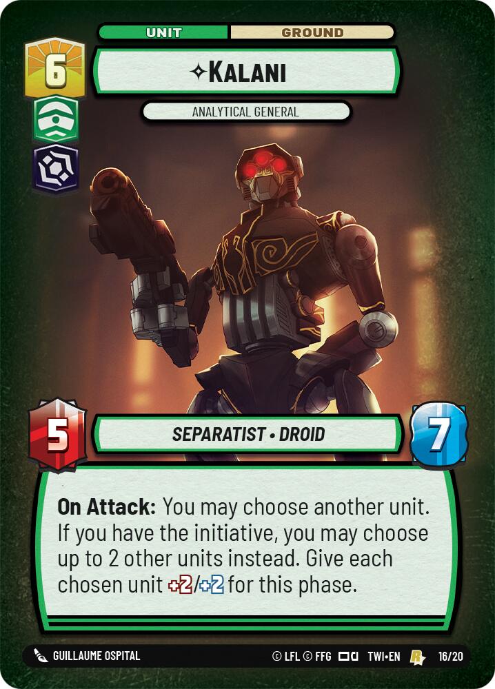 Kalani - Analytical General (16/20) (16/20) [Twilight of the Republic: Weekly Play] | Odin's Place