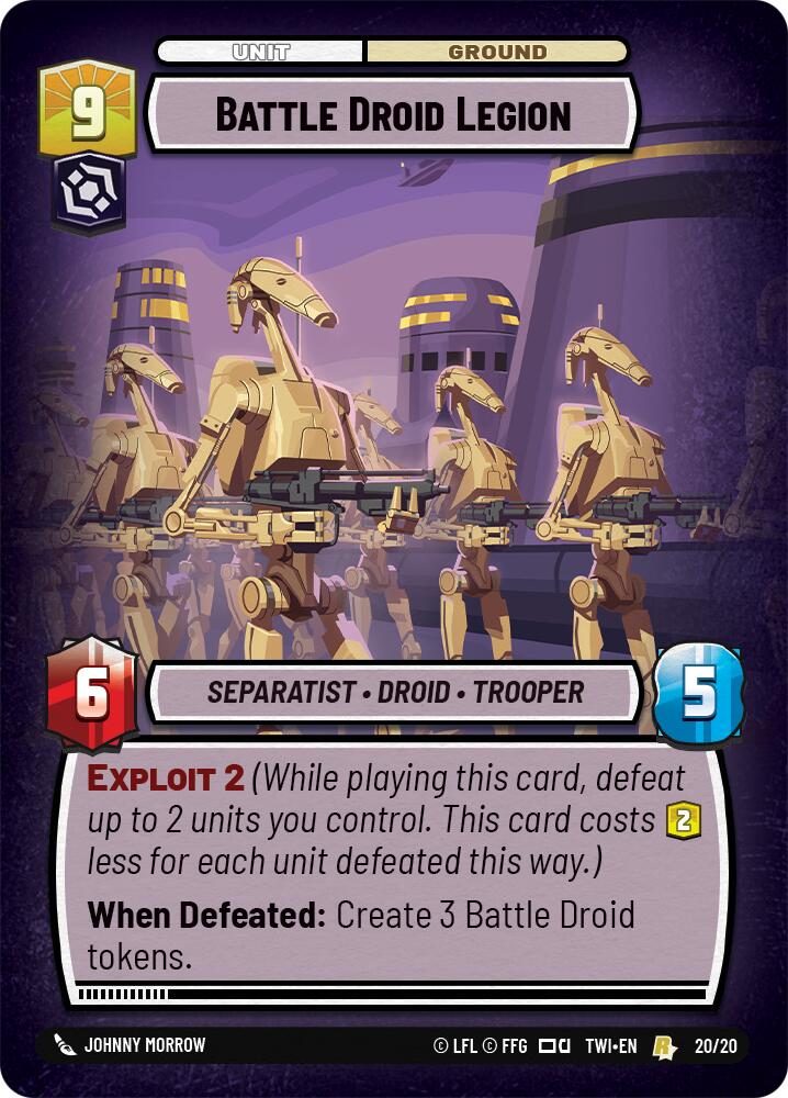 Battle Droid Legion (20/20) (20/20) [Twilight of the Republic: Weekly Play] | Odin's Place
