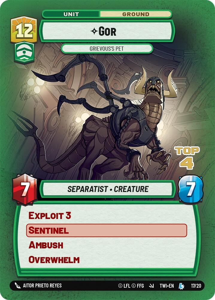 Gor - Grievous's Pet (17/20) (Top 4) (17/20) [Store Showdown Promos] | Odin's Place