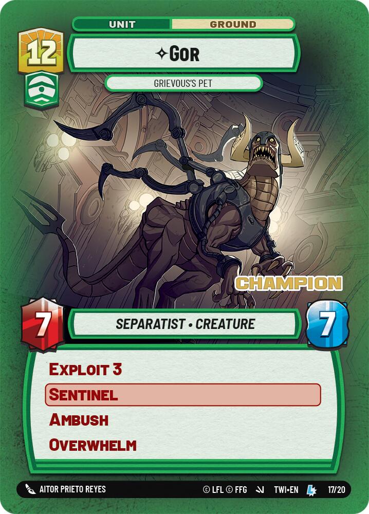 Gor - Grievous's Pet (17/20) (Champion) (17/20) [Store Showdown Promos] | Odin's Place