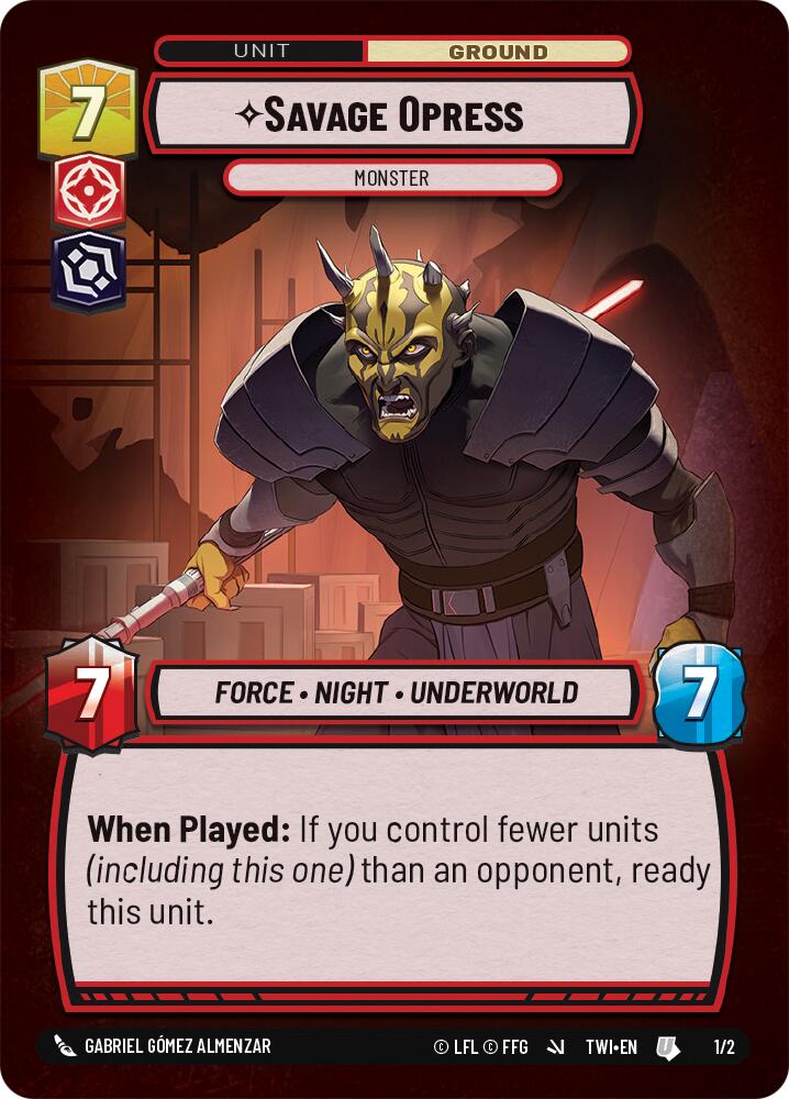Savage Opress - Monster (1/2) (1/2) [Store Showdown Promos] | Odin's Place