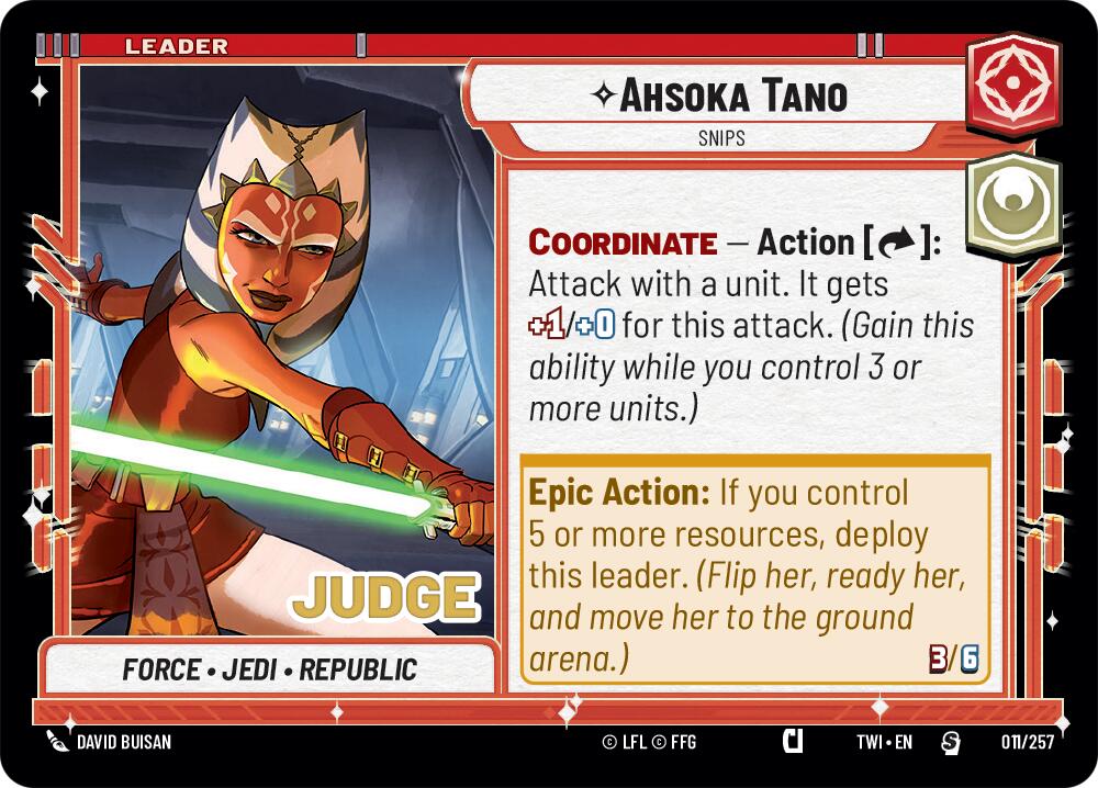Ahsoka Tano - Snips (011/257) (011/257) [Judge Promos] | Odin's Place