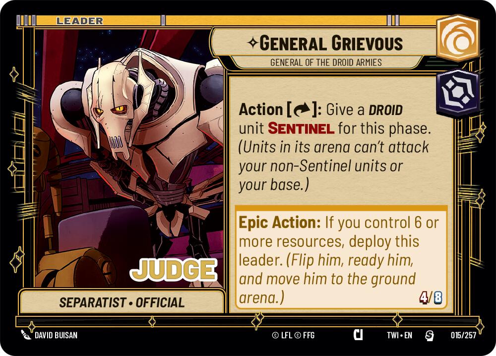 General Grievous - General of the Droid Armies (015/257) (015/257) [Judge Promos] | Odin's Place
