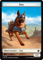 Dog // Beast (0033) Double-Sided Token [Foundations Tokens] | Odin's Place
