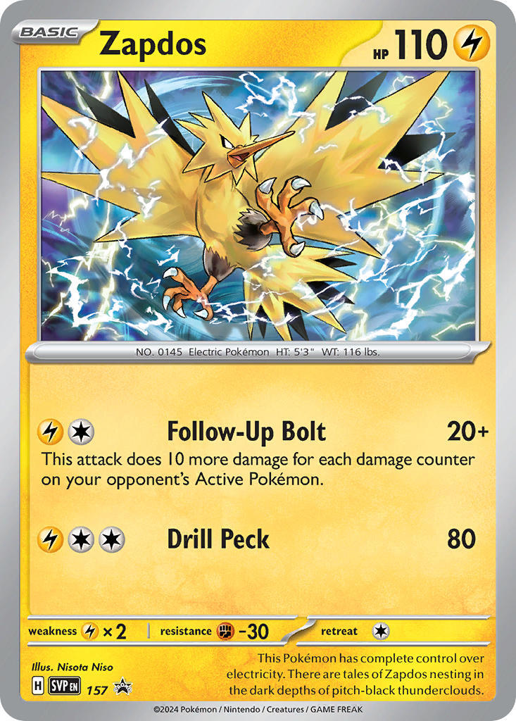 Zapdos (157) [Scarlet & Violet: Black Star Promos] | Odin's Place