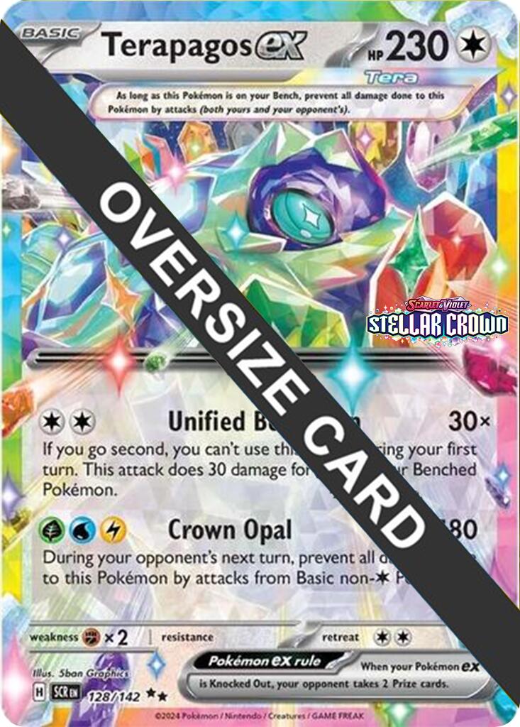 Terapagos ex (128/142) (Jumbo Card) [Scarlet & Violet: Black Star Promos] | Odin's Place
