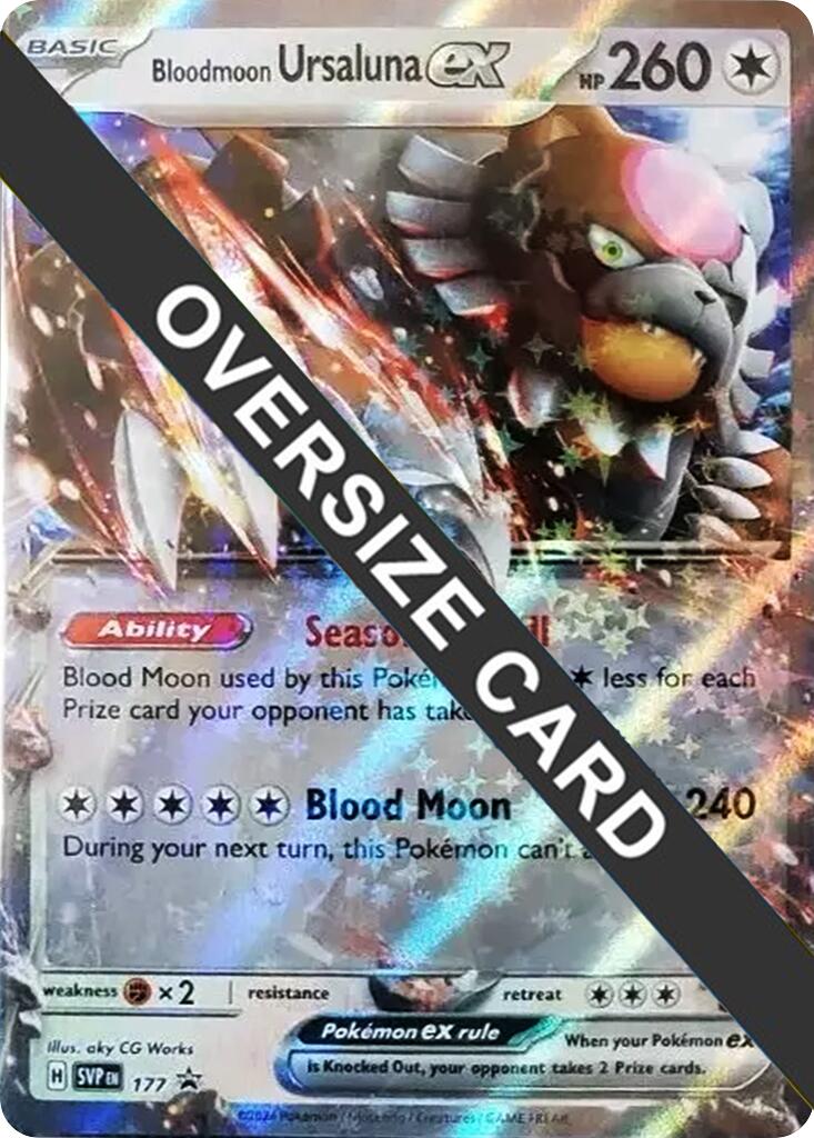 Bloodmoon Ursaluna ex (177) (Jumbo Card) [Scarlet & Violet: Black Star Promos] | Odin's Place