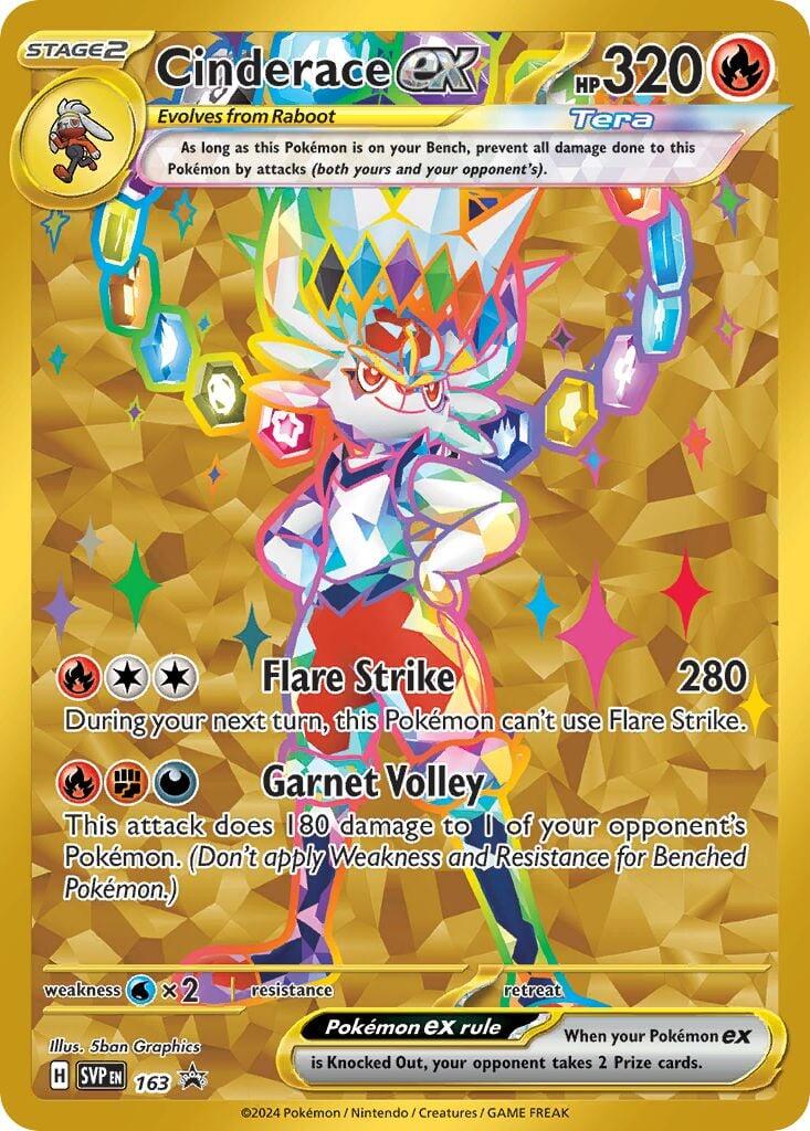 Cinderace ex (163) [Scarlet & Violet: Black Star Promos] | Odin's Place
