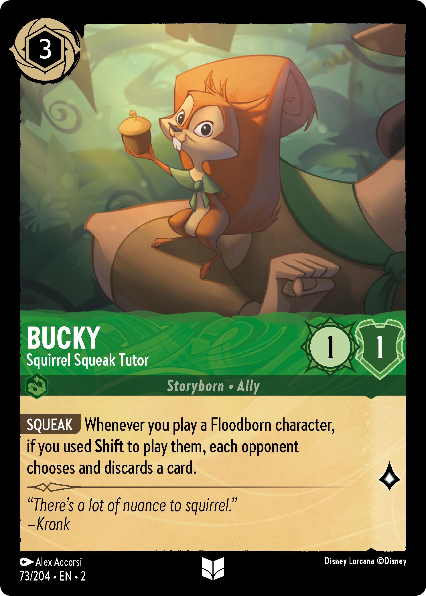 Bucky - Squirrel Squeak Tutor (Errata Version) (73/204) [Rise of the Floodborn] | Odin's Place