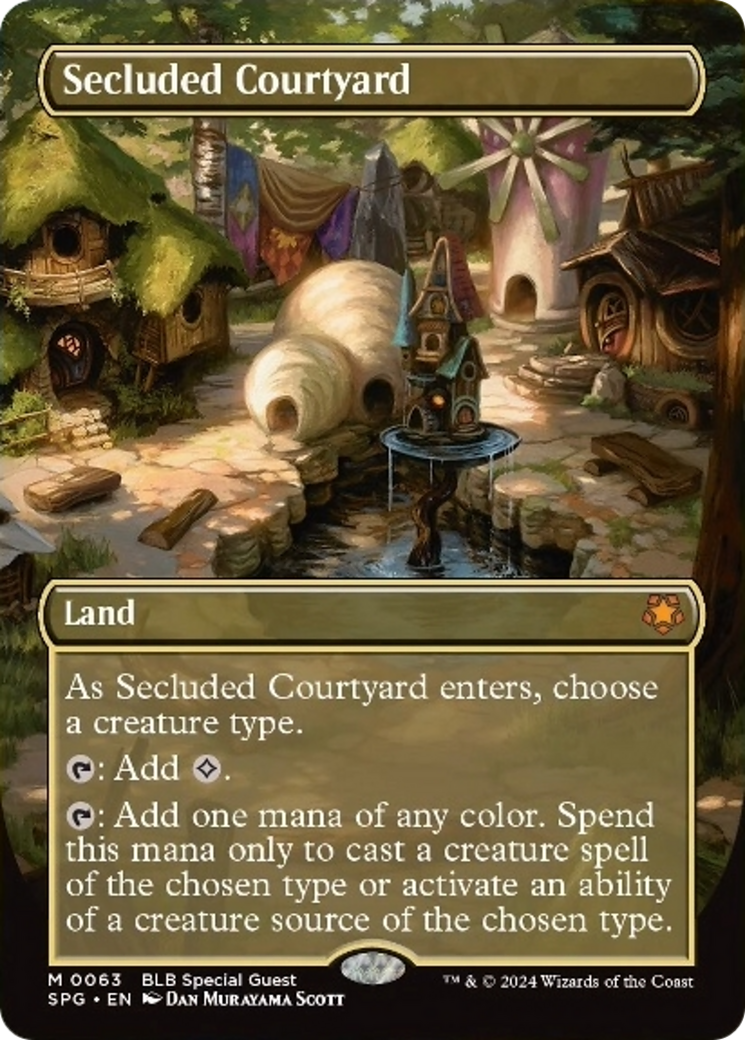 Secluded Courtyard (Borderless) [Bloomburrow Special Guests] | Odin's Place