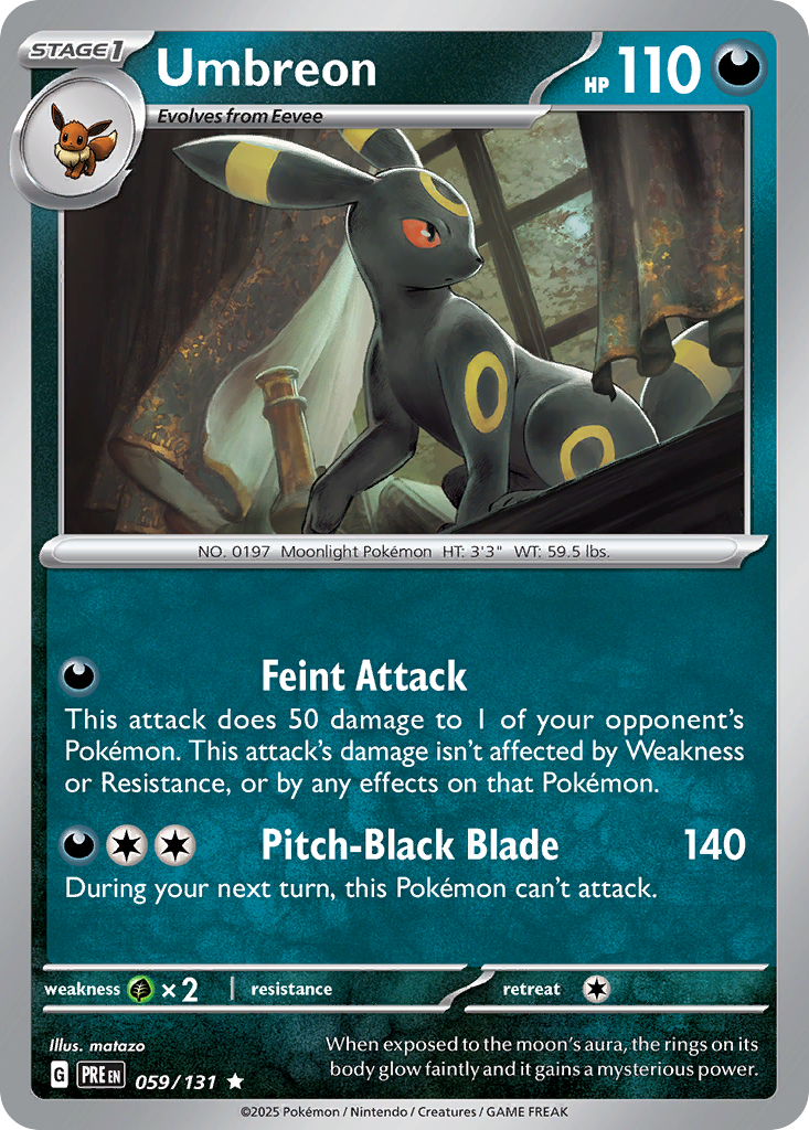 Umbreon (059/131) (Master Ball Pattern) [Scarlet & Violet: Prismatic Evolutions] | Odin's Place